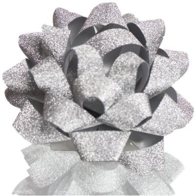 Presentrosett Silver Glitter